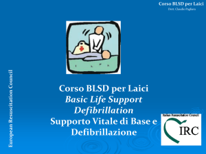 Presentazione Dott. Claudio Pagliara su BLSD