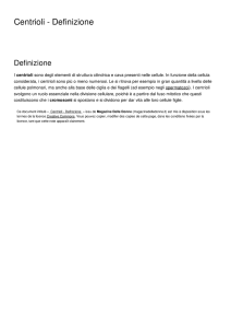 Centrioli - Definizione