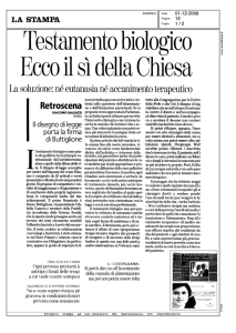 La soluzione: né eutanasia né accanimento terapeutico