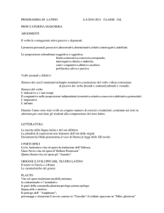 PROGRAMMA DI LATINO 2011 3a