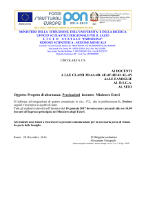 AI DOCENTI A LLE CLASSI 3D-4A-4B- 4E-4F-4H-4I -4L
