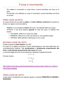 Forze e movimento