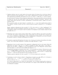 Esercizi 2 - Esercitazioni per la prova in itinere