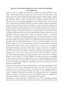 ludi canoviani minores cronaca incontro formativo 24 ottobre