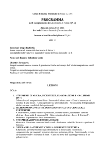 Laboratorio di fisica II (A-L)novità!