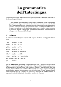La grammatica dell`Interlingua