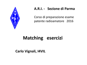 Radiotecnica 11 - Matching e Esercizi