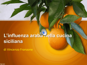 L`influenza araba nella cucina siciliana