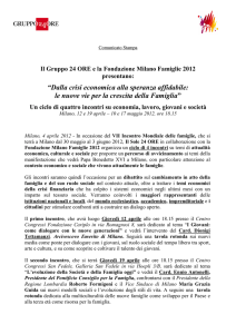 “Dalla crisi economica alla speranza affidabile: le nuove vie per la