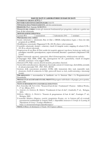 programma del Corso - Dipartimento di Scienze e Tecnologie