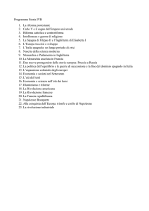 Programma Storia IVB 1. La riforma protestante 2. Carlo
