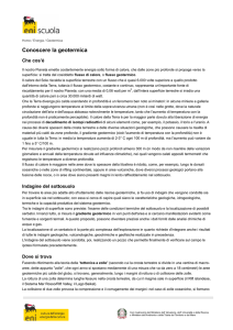Conoscere la geotermica