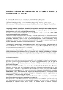 Troponina - Ospedali riuniti di Trieste