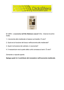 6.1.9/10 – L`economia nell`Alto Medioevo (secoli V