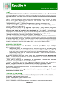 Approfondimenti: Epatite A