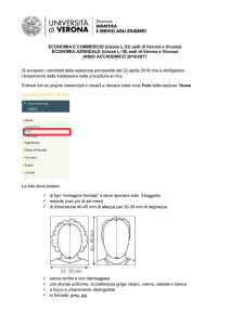 ECONOMIA E COMMERCIO (classe L-33) sedi di Verona e Vicenza