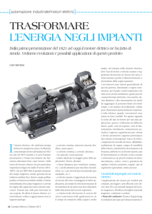 TrasforMare l`energia negli iMpianTi