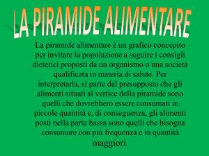 LA PIRAMIDE ALIMENTARE