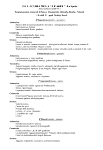 ISA 1 - SCUOLA MEDIA “ J. PIAGET ” - La Spezia