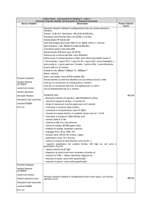 Listino Prezzi – Convenzione Pc Desktop 9 – Lotto