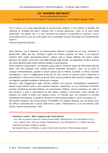 La "malattia del bacio"