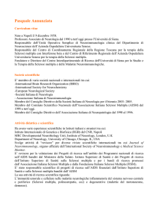 Breve curriculum vitae e scientifico di