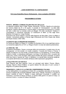 Storia - Liceo Scientifico Guido Castelnuovo