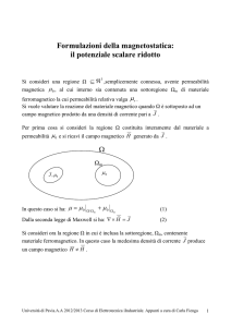 Il POTENZIALE SCALARE RIDOTTO