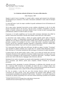 La rivoluzione culturale di Internet. Una nuova