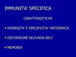 immunita` specifica