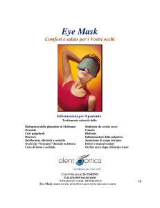 maschera oculare Eye Mask