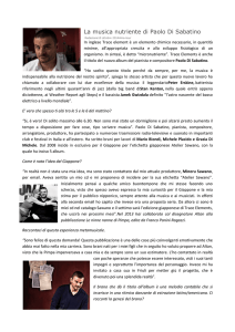 La musica nutriente di Paolo Di Sabatino