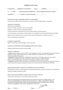 CURRICULUM VITAE Il Sottoscritto ........GIORGIO