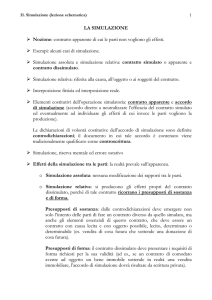 alcuni casi di simulazione