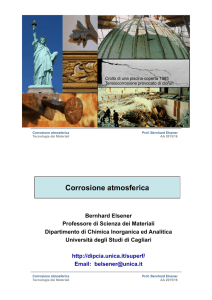 Corrosione atmosferica - DipCIA