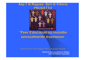 “Peer Education su malattie sessualmente trasmesse”