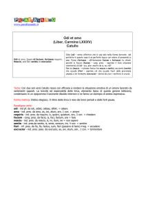 Odi et amo (Liber, Carmina LXXXV) Catullo
