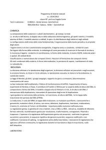 CHIMICA BIOLOGIA