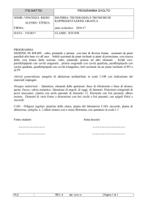 PROGRAMMA Proiezioni ortogonali e assonometria di solidi