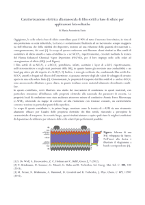 Caratterizzazione elettrica alla nanoscala di film sottili a base di