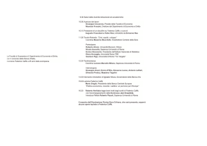 La Facoltà di Economia e il Dipartimento di Economia e Diritto, con il