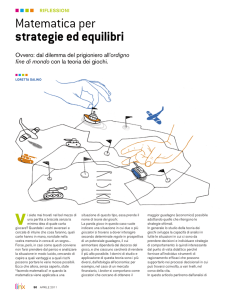 matematica per strategie ed equilibri