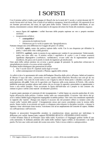 i sofisti - Atuttascuola