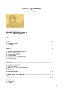 curriculum scientifico-didattico