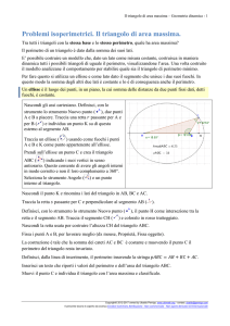 Triangoli isoperimetrici di stessa base. Qual è quello di area