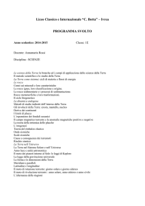Liceo Classico e Internazionale “C. Botta” – Ivrea PROGRAMMA