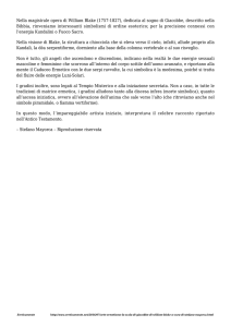 `LA SCALA DI GIACOBBE` di William Blake a cura di