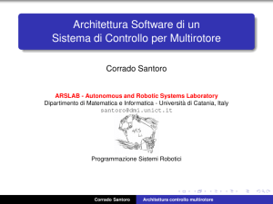 Architettura software e algoritmi di controllo per un multirotore