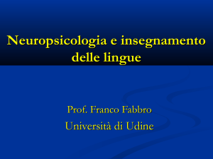 F. Fabbro_Neurospicologia e insegnamento delle