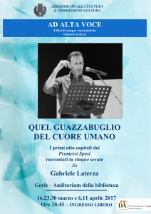 Ad alta voce Promessi Sposi volantino
